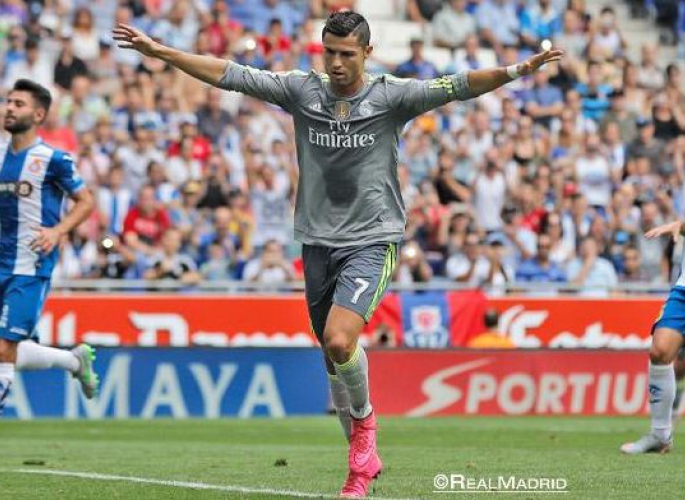 Cristiano Ronaldo ötöt lőtt az Espanyolnak